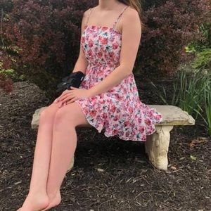 Pink Floral Dress
